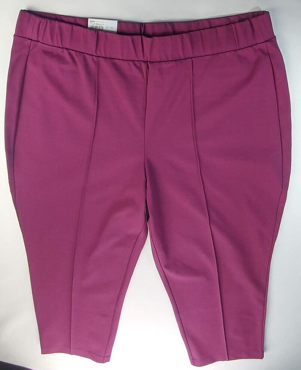 Women's Croft & Barrow Ankle Pants Mid Rise Stretch Pull On NWT